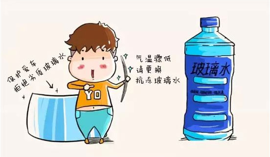 圖為玻璃水漫畫(huà)圖