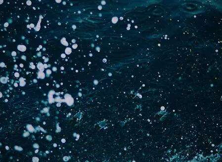 圖為垃圾滲透液污水泡沫
